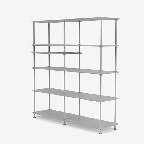 Современный стеллаж - Free 440100 - Montana Furniture - из лакированной МДФ / из лакированного металла / белый