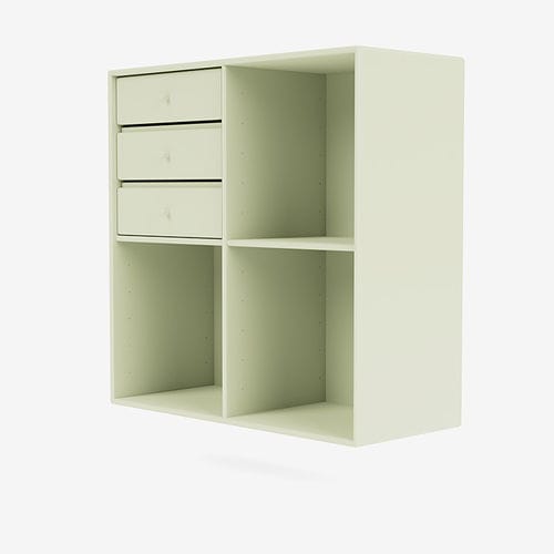 Настенный стеллаж - 1224 - Montana Furniture - модульный / современный / из лакированной МДФ