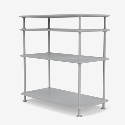 Современный стеллаж - Free 200100 - Montana Furniture - из лакированной МДФ / из лакированного металла / для кухни