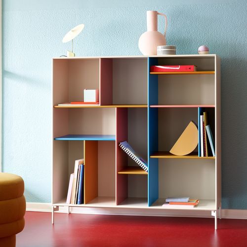 Высокий буфет - Mega 201801 - Montana Furniture - современный / из лакированной МДФ / с полкой