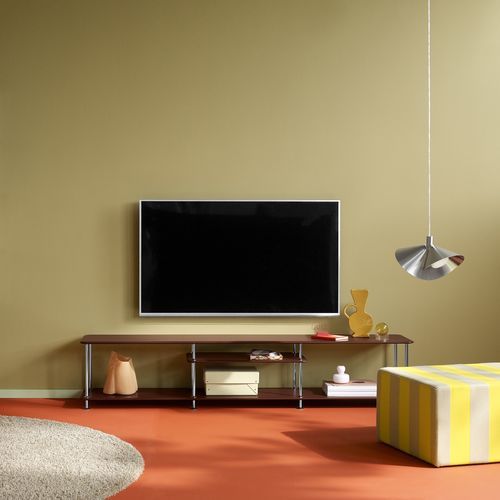 Современный стеллаж - Free 111010 - Montana Furniture - из лакированной МДФ / из лакированного металла / для ТВ