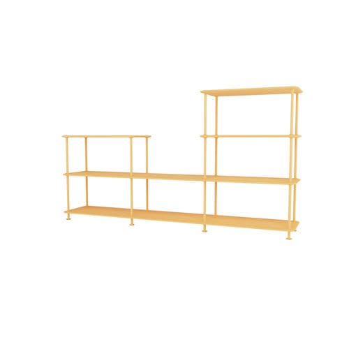 Современный стеллаж - Free 312000 - Montana Furniture - из лакированной МДФ / из лакированного металла / белый
