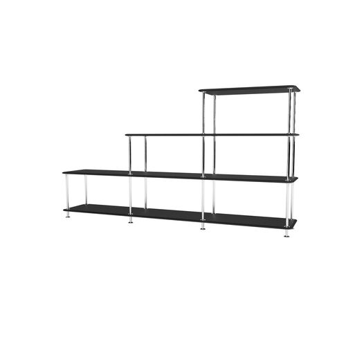 Современный стеллаж - Free 321000 - Montana Furniture - из лакированной МДФ / из лакированного металла / белый