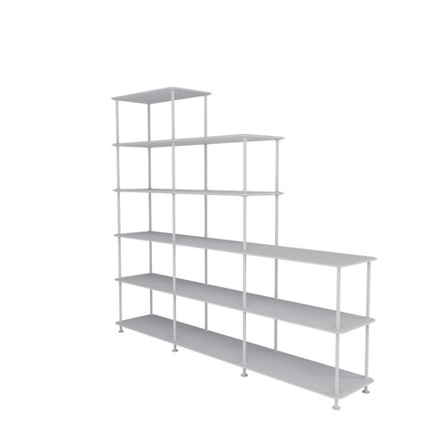 Современный стеллаж - Free 542000 - Montana Furniture - из лакированной МДФ / из лакированного металла / белый