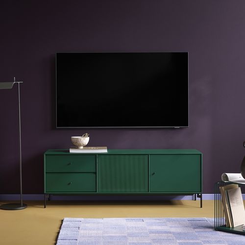 Современная тумба под телевизор - OCTAVE VI  - Montana Furniture - низкая тумба под телевизор / с выдвижными ящиками / из лакированной МДФ