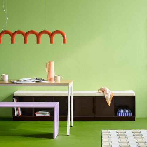 Современная скамейка - REST III  - Montana Furniture - из лакированной МДФ / без спинки / без подлокотников