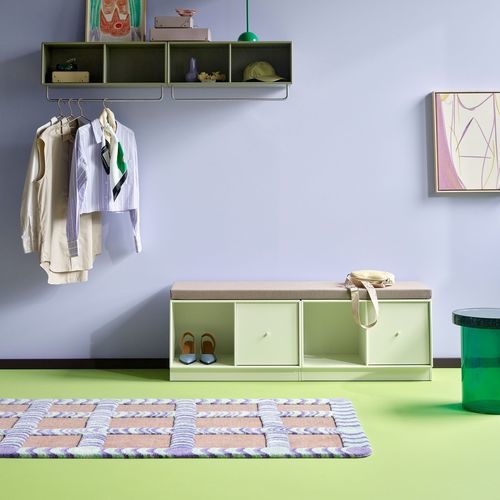Современная скамейка - REST II - Montana Furniture - из лакированной МДФ / без спинки / без подлокотников