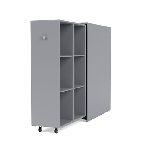 Стеллаж с роликами - CARGO C2490L - Montana Furniture - современный / из МДФ / для удаленной работы