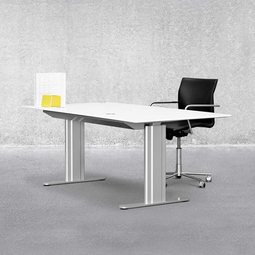 Напольный рабочий стол - HILOW  - Montana Furniture - современный / из алюминия / из ламината