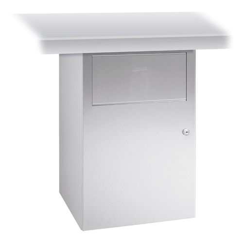Гигиенический мусорный контейнер - WP139 - ERNST WAGNER GmbH & Co. KG - под столешницу / из нержавеющей стали / с крышкой