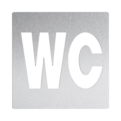 Пиктограмма на дверь из нержавеющей стали - AC405 - ERNST WAGNER GmbH & Co. KG - для завинчивания / двусторонний / для туалетов