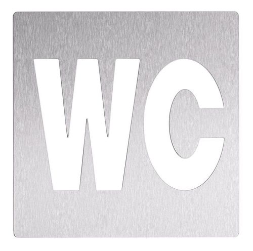 Пиктограмма на дверь из нержавеющей стали - AC404 - ERNST WAGNER GmbH & Co. KG - приклеиваемый / двусторонний / для туалетов