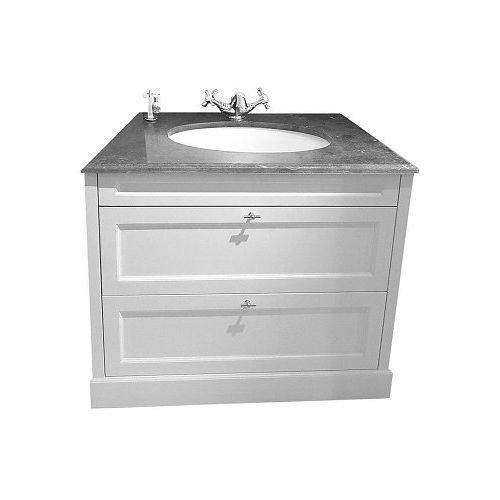 Напольная тумба под умывальник - WINDSOR&amp;CO. 1903 BATHROOM FURNITURE NANCY 90CM - Windsor Bathroom Company - из цельной древесины / классическая / с выдвижными ящиками