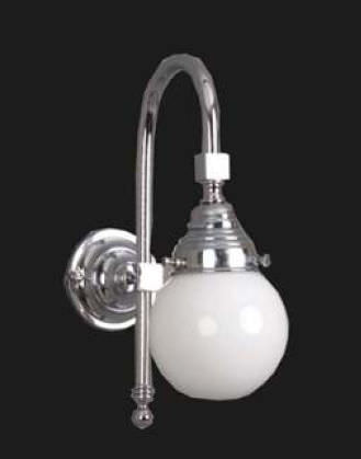 Стилизованный настенный светильник - UFFORD - Windsor Bathroom Company - из стекла / из хромированного металла / круглый