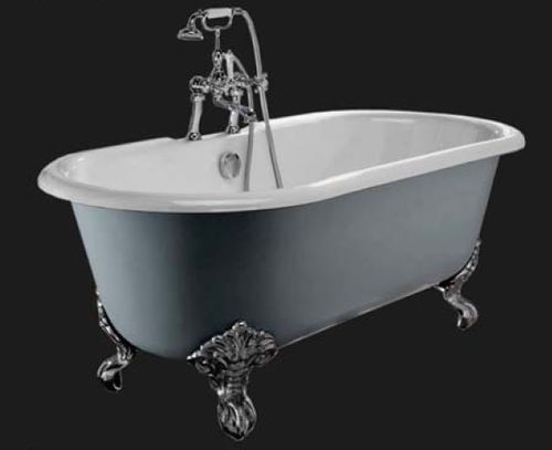 Овальная ванна - BRIGHTON - Windsor Bathroom Company - на ножках / из чугуна / белая