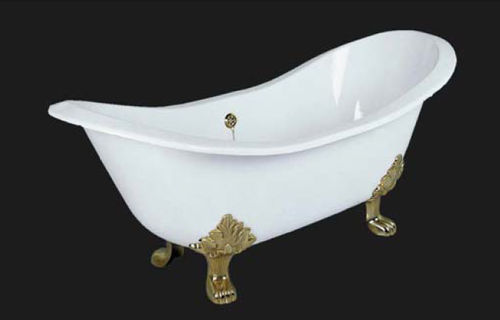 Овальная ванна - ANTIQUE - Windsor Bathroom Company - на ножках / из чугуна / белая