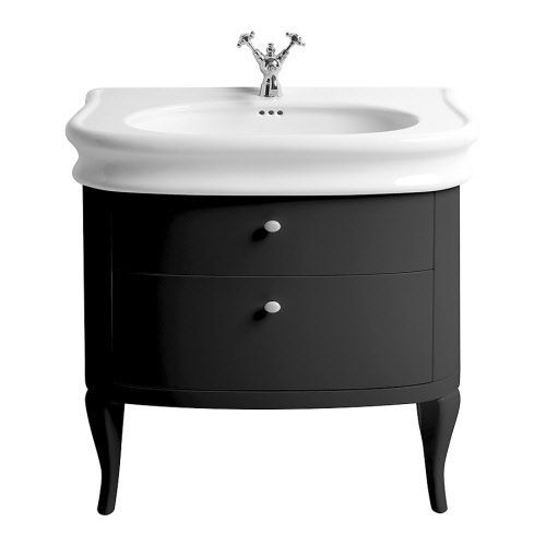 Напольная тумба под умывальник - LAM90Z - Windsor Bathroom Company - из цельной древесины / из керамики / стилизованная