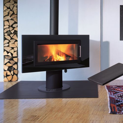 Печь-камин на дровах - FIRE SL - Wodtke GmbH - 7,5 кВ / центральная / современная