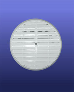 Вентиляционная решетка из пластика - ROUND LINEAR WITH ADJUSTABLE COLLAR - AFS FLEXIBLE DUCT - круглая / белая