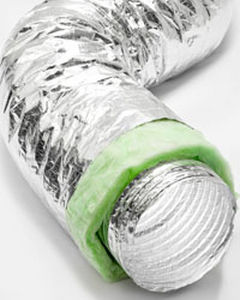 Воздуховод из алюминия - ISOAFS-ALU FORTE GREEN    - AFS FLEXIBLE DUCT - с термоизоляцией / экоэтикетка Greenguard®