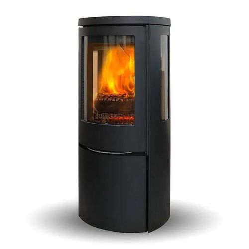 Печь-камин на дровах - COZY CLASSIC SIDEGLASS - Jydepejsen A/S - отдельностоящая / с 3 поверхностями / традиционная