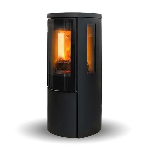 Печь-камин на дровах - COZY MODERN SIDEGLASS - Jydepejsen A/S - отдельностоящая / с 3 поверхностями / современная