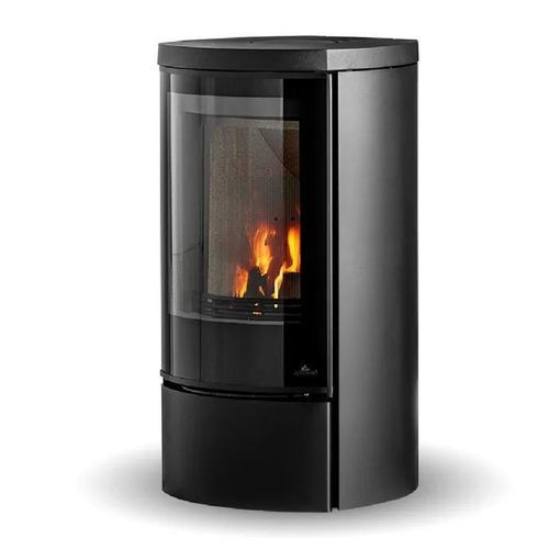 Печь-камин на дровах - COZY MODERN LOW - Jydepejsen A/S - отдельностоящая / современная / из стеатита