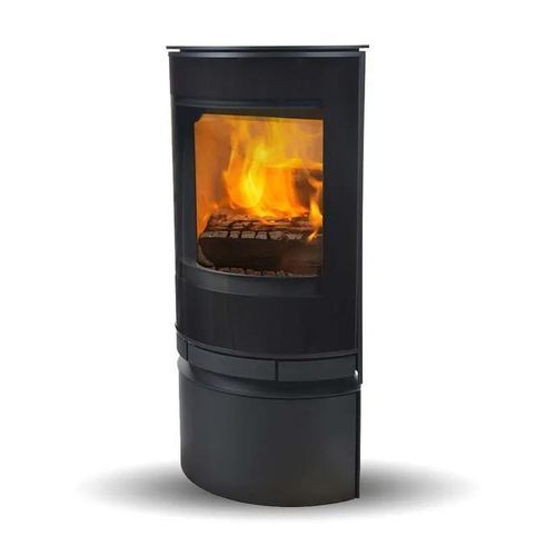 Печь-камин на дровах - ELEGANCE CLASSIC - Jydepejsen A/S - отдельностоящая / современная / из стали