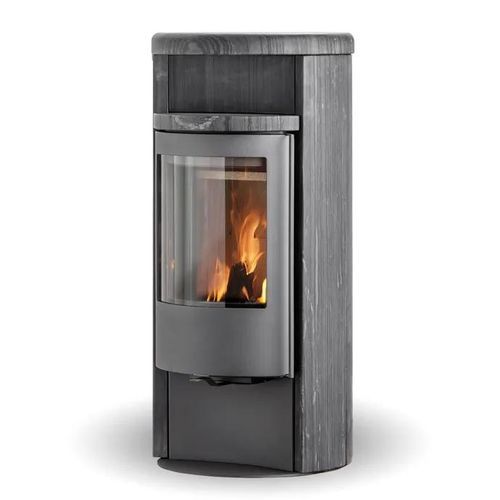 Печь-камин на дровах - ORION DARK SANDSTONE - Jydepejsen A/S - отдельностоящая / классическая / из стали