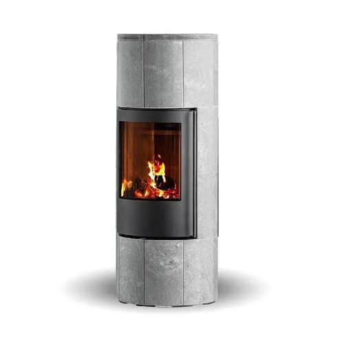 Печь-камин на дровах - TROJA 44 SOAPSTONE - Jydepejsen A/S - отдельностоящая / современная / из стеатита