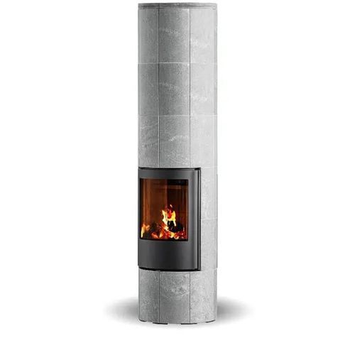 Печь-камин на дровах - TROJA 46 SOAPSTONE - Jydepejsen A/S - отдельностоящая / современная / из стеатита