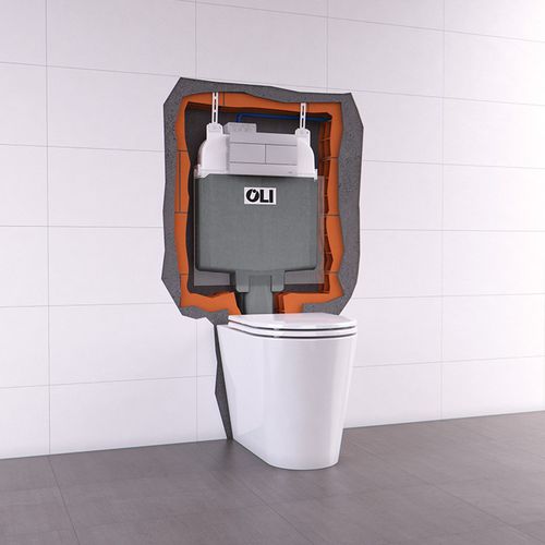 Бак для смыва из полипропилена - OLI74 PLUS DIRECT - OLI - Sistemas Sanitários S.A. - утопленный / с ручным управлением