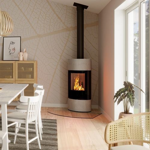 Печь-камин на дровах - Senso L fashion - Spartherm - The Fire Company - 5 кВ...10 кВ / 0-5 кВ / напольная