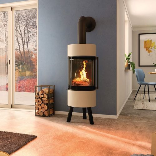 Печь-камин на дровах - Passo XS tripod - Spartherm - The Fire Company - 5 кВ...10 кВ / 0-5 кВ / на ножках
