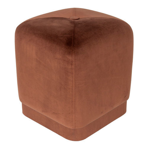 Современный пуф - BOBO - EUROFASHION HOMETEXTILES & CONCEPTS - из ткани / из дерева / квадратный