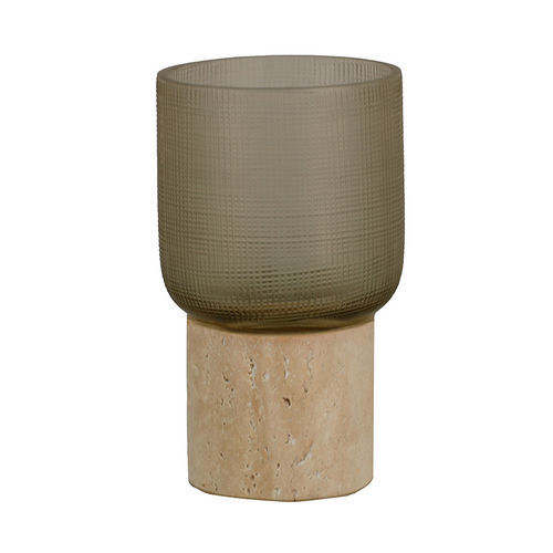 Подсвечник из мрамора - FUJI S - EUROFASHION HOMETEXTILES & CONCEPTS - из травертина