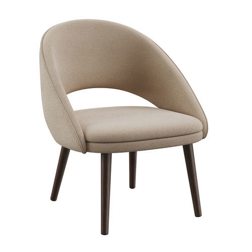 Современное кресло - BEND - EUROFASHION HOMETEXTILES & CONCEPTS - из ткани / из бука / бежевое