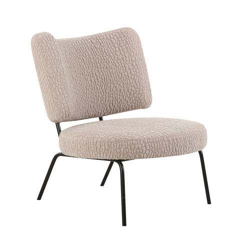 Современное низкое кресло - NONA - EUROFASHION HOMETEXTILES & CONCEPTS - из ткани / из фанеры / белое