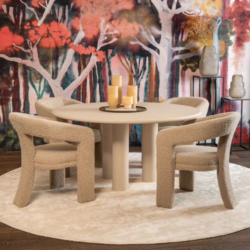 Современный cтул - APEX - EUROFASHION HOMETEXTILES & CONCEPTS - для интерьера / из ткани / с основанием из бука