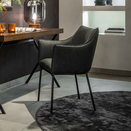 Современный cтул - ARC - EUROFASHION HOMETEXTILES & CONCEPTS - для интерьера / из ткани / с основанием из стали
