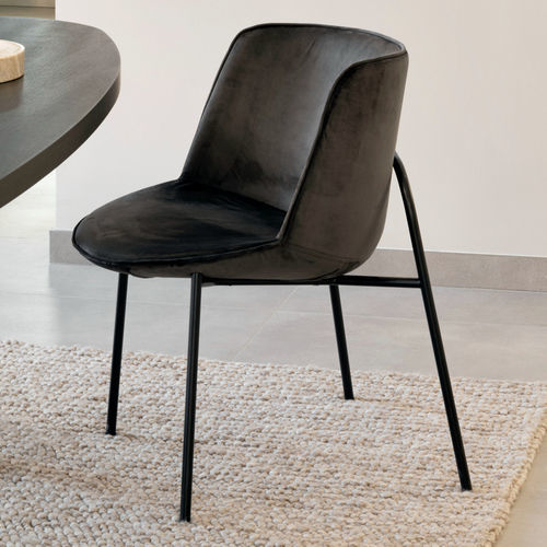 Современный cтул - LOOP - EUROFASHION HOMETEXTILES & CONCEPTS - для интерьера / из ткани / с основанием из металла