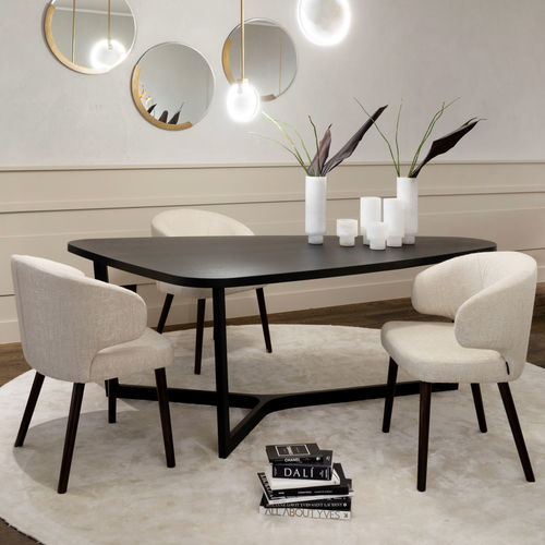 Современный cтул - PENTA - EUROFASHION HOMETEXTILES & CONCEPTS - для интерьера / из ткани / с основанием из бука