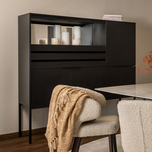 Современная барная стойка - ABERDEEN - EUROFASHION HOMETEXTILES & CONCEPTS - из фанерованной древесины / из МДФ / с выдвижными ящиками