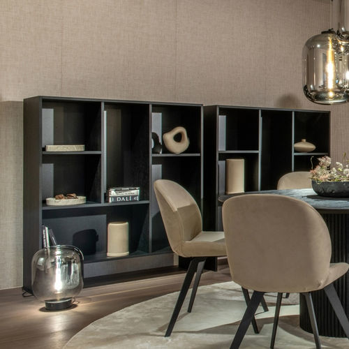 Высокий стеллаж - CHIOS - EUROFASHION HOMETEXTILES & CONCEPTS - современный / из дерева / черный