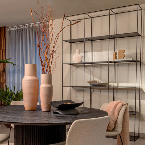 Современный стеллаж - MANIFEST M - EUROFASHION HOMETEXTILES & CONCEPTS - из металла / черный