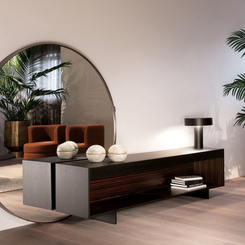 Современный буфет - PALERMO - EUROFASHION HOMETEXTILES & CONCEPTS - из МДФ / с полкой / с основанием в виде салазок