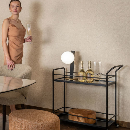 Настольная лампа - ARMADO - EUROFASHION HOMETEXTILES & CONCEPTS - из металла / из стекла / современная