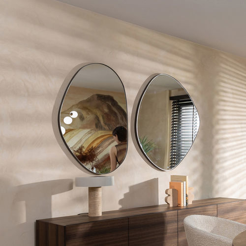 Настенное зеркало - NEMI S - EUROFASHION HOMETEXTILES & CONCEPTS - современное / эллиптическое / из железа