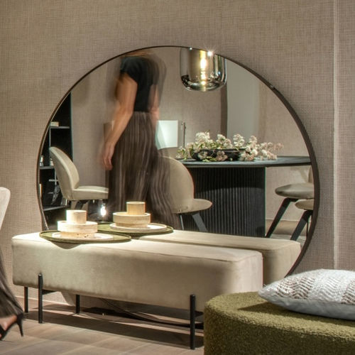 Отдельностоящее зеркало - ORTA - EUROFASHION HOMETEXTILES & CONCEPTS - современное / круглое / из железа