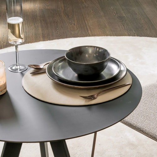 Столовый набор из кожи - LEO - EUROFASHION HOMETEXTILES & CONCEPTS - из картона / современная